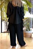 Zeta Otto Caleta Frill Top Black /4 =